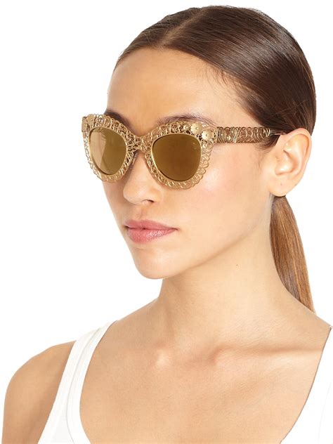 dolce gabbana 18 carat gold sunglasses|Dolce & Gabbana sunglasses outlet.